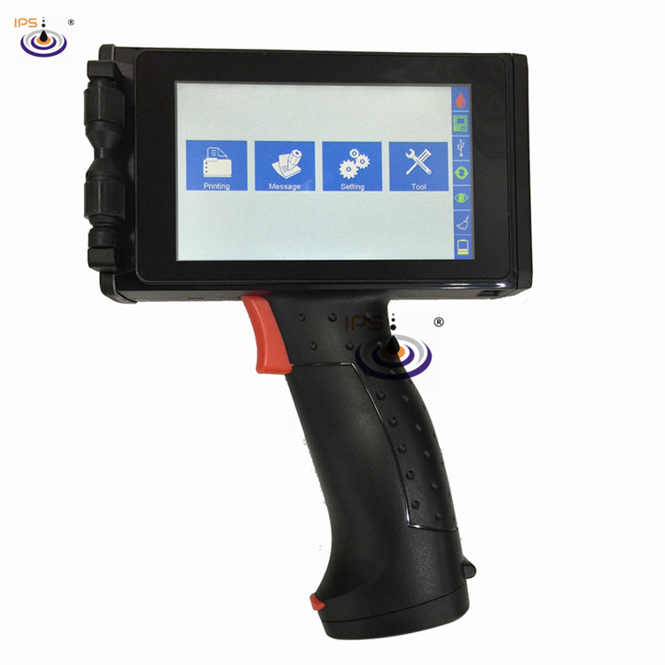  Automatic Expiry Date High Quality 1-12.7mm Handheld TIJ Printer IPS-D1