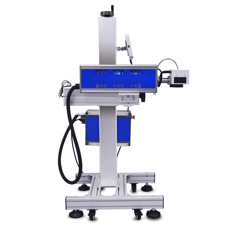 60W Efficient Fly CO2 Laser Marking Machine for Expiry Date Batch Code IPS-LC60F