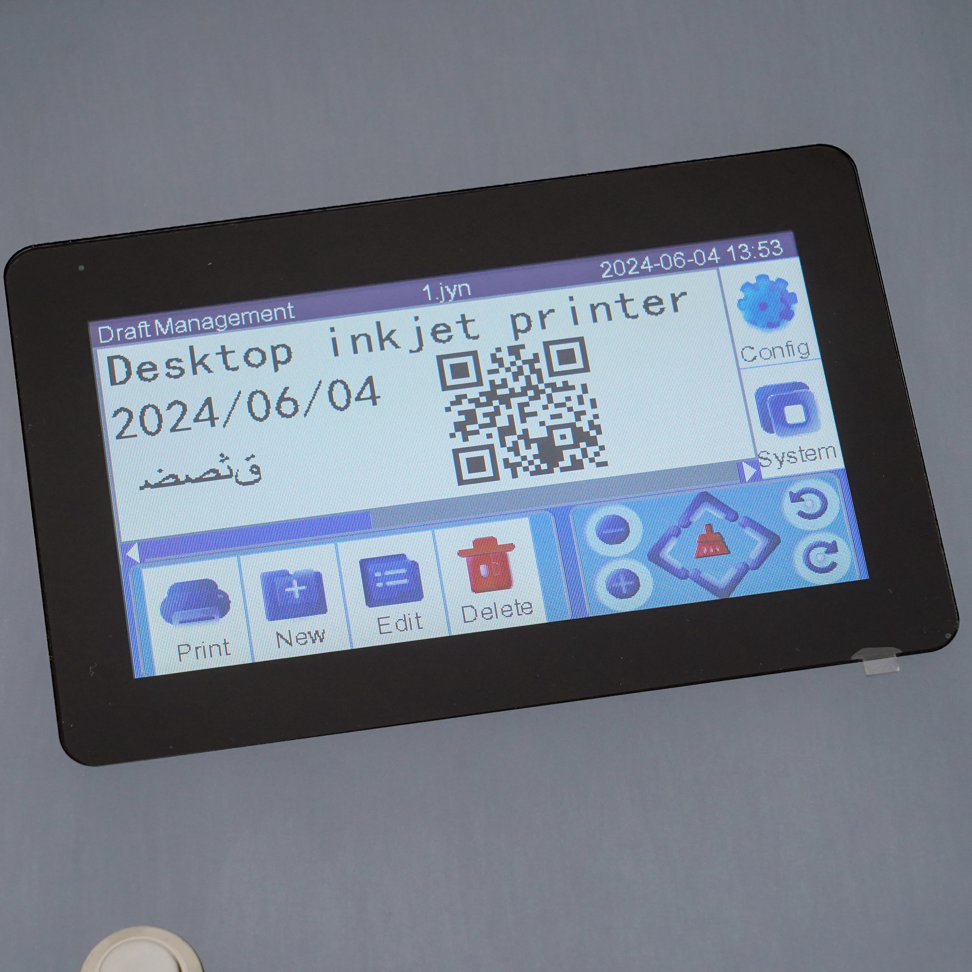 Portable inkjet printer IPS-8DK Desktop TIJ Printer 