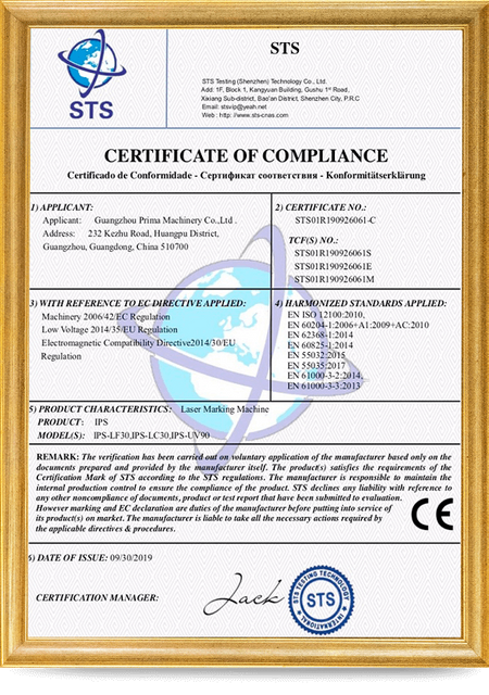 CE Certificate